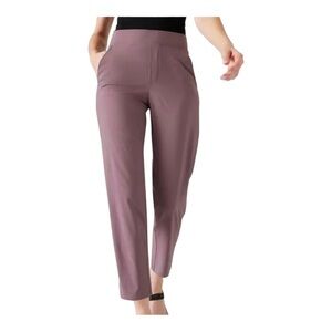 ATHLETA Brooklyn Ankle Pant Size 10 Damask Mauve Lightweight Pants